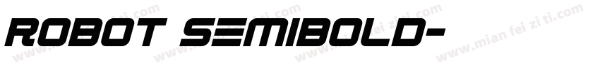Robot SemiBold字体转换